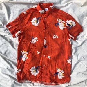 Zara Floral Button-Down